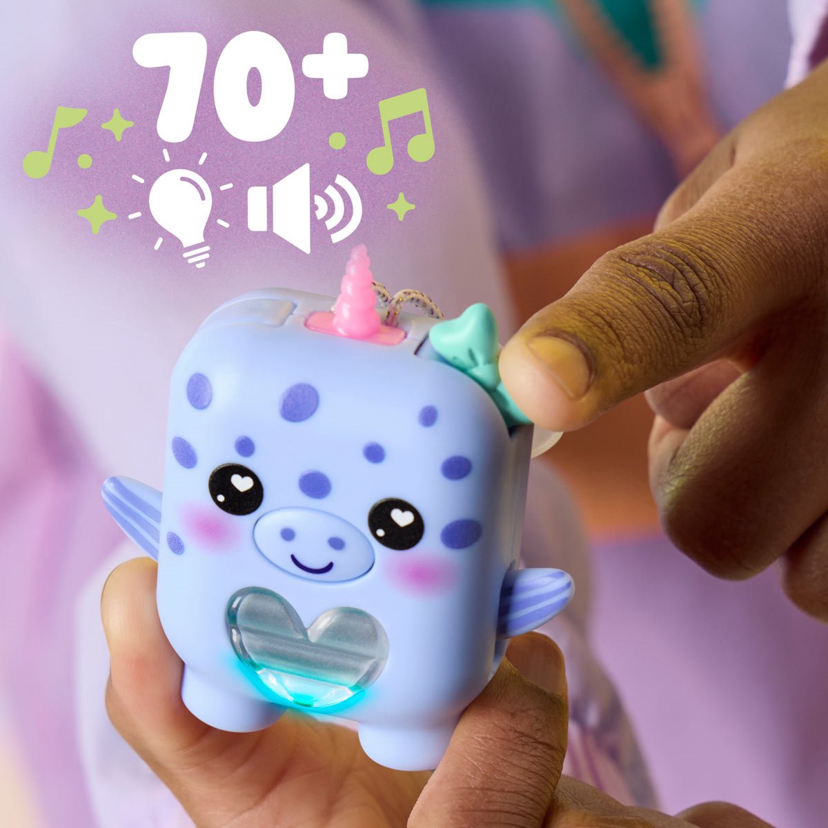 Nano-mals Blubby the Narwhal Electronic Pet Toy