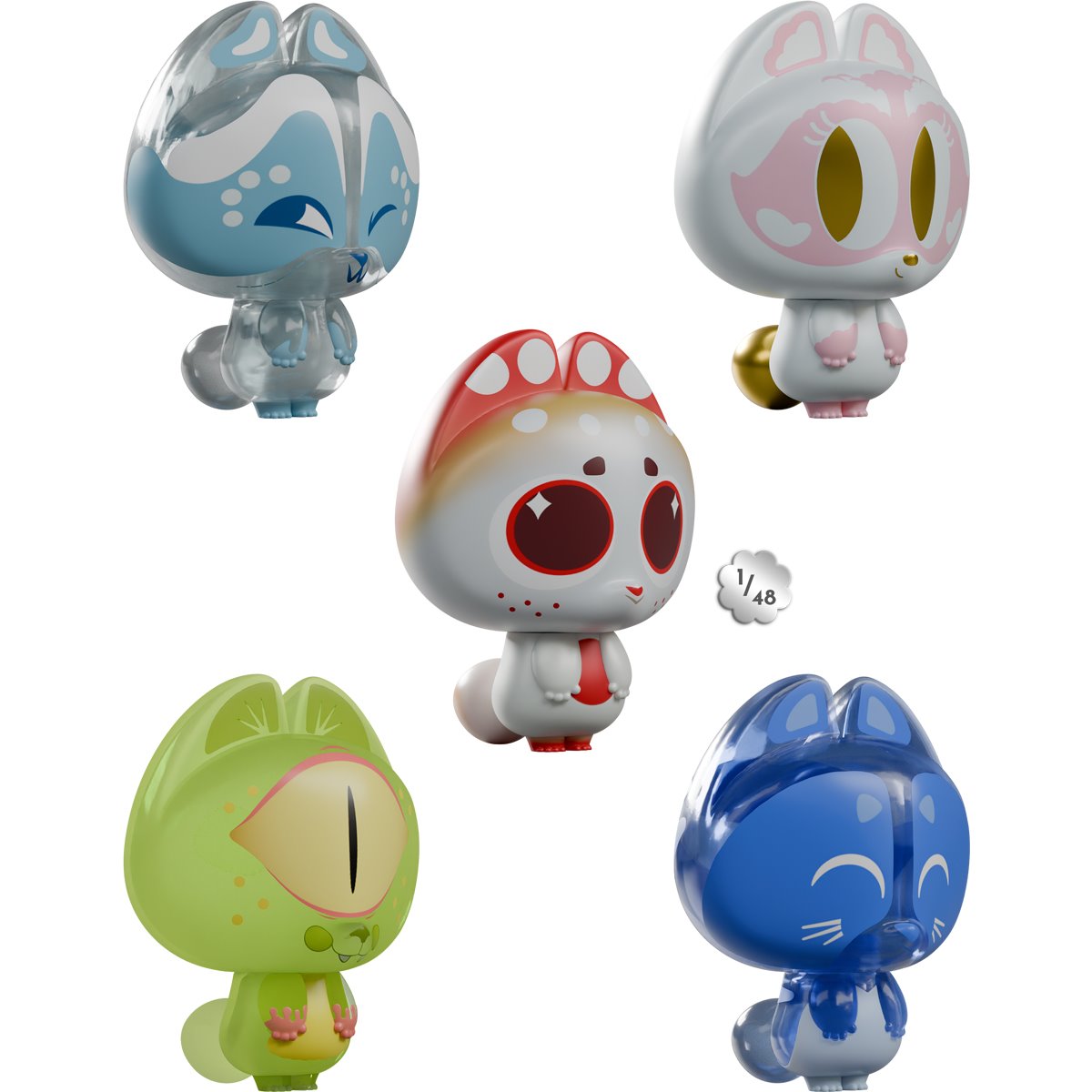 Creative Dump Blind-Box Mini-Figure Case of 4