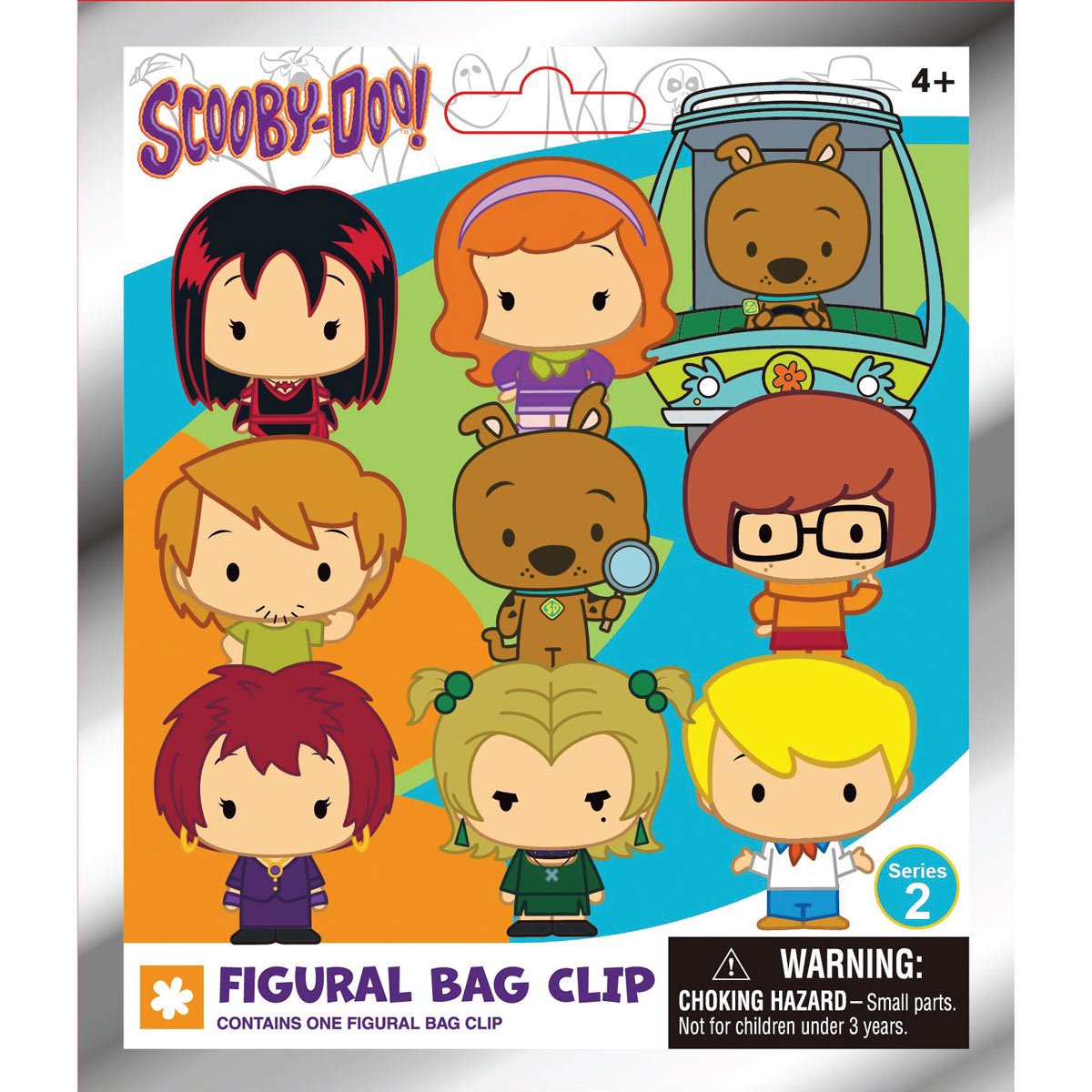 Scooby-Doo Series 2 3D Foam Bag Clip Display Case of 24