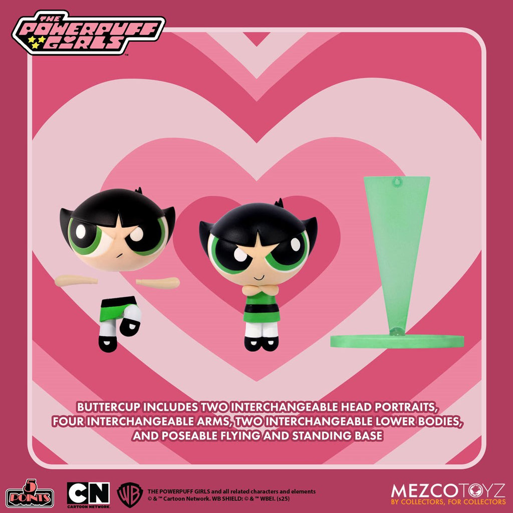 The Powerpuff Girls 5 Points Action Figures Set of 4