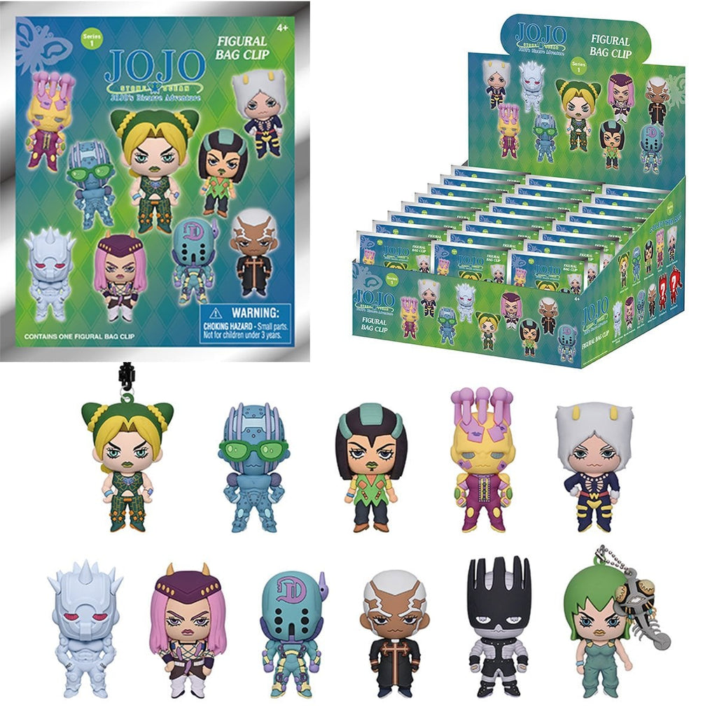 JoJos Bizarre Adventure: Stone Ocean 3D Foam Bag Clip Display Case of 24