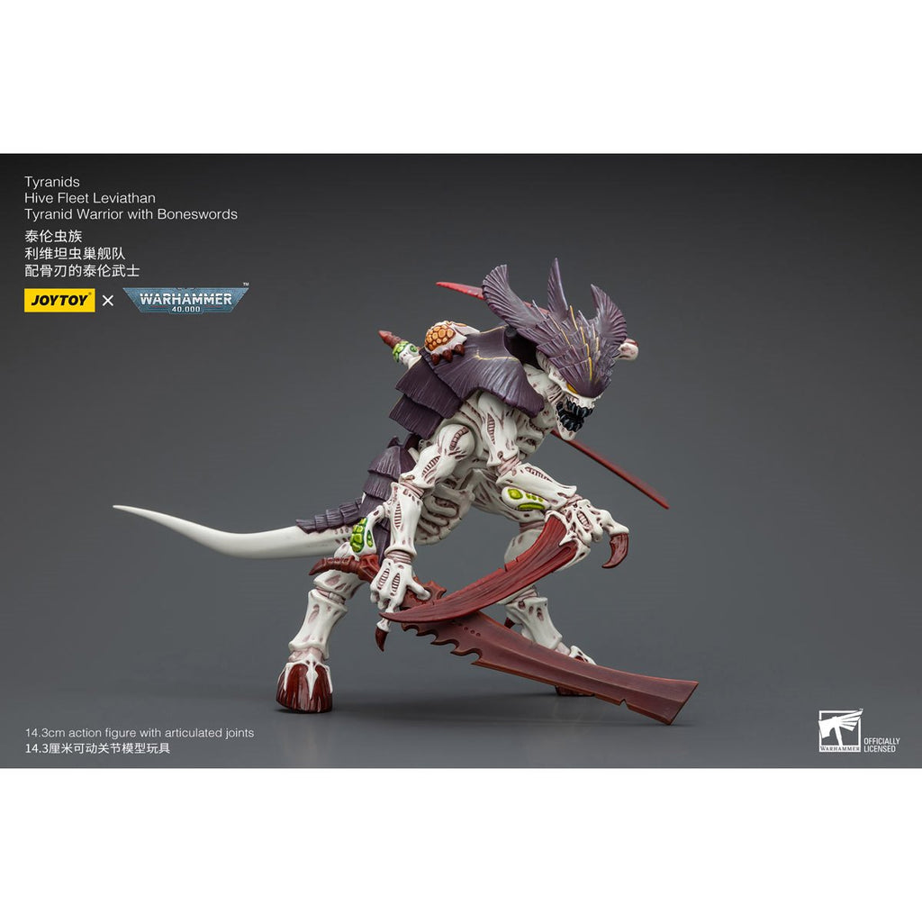 Joy Toy Warhammer 40,000 Tyranids Hive Fleet Leviathan Tyranid Warrior with Boneswords 1:18 Scale Action Figure