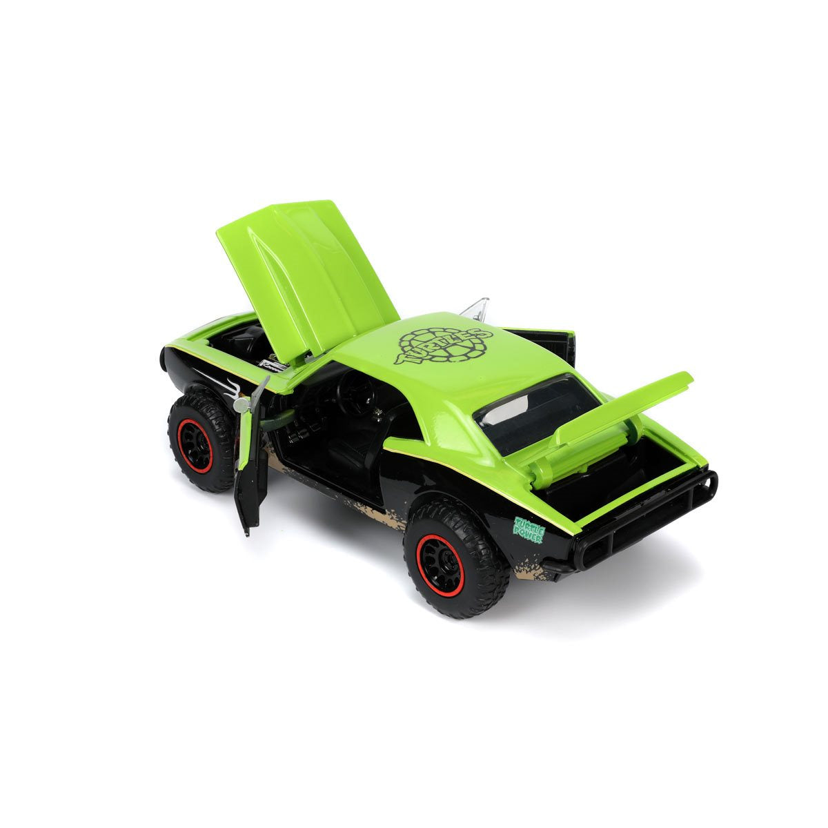 Teenage Mutant Ninja Turtles 1967 Chevrolet Camaro 1:24 Scale Die-Cast Metal Vehicle with Raphael Figure