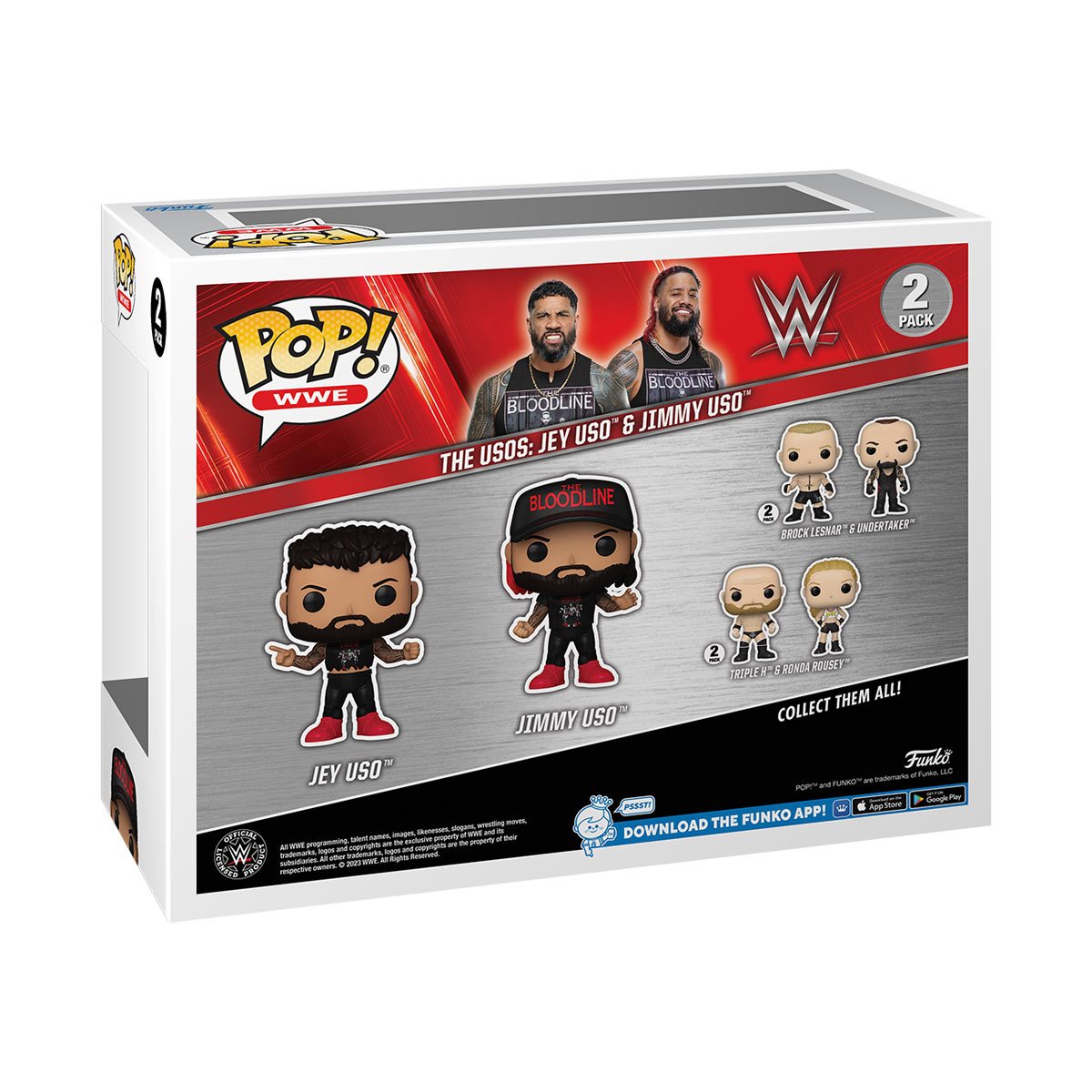 WWE The Usos: Jey Uso and Jimmy Uso Funko Pop! Vinyl Figure 2-Pack