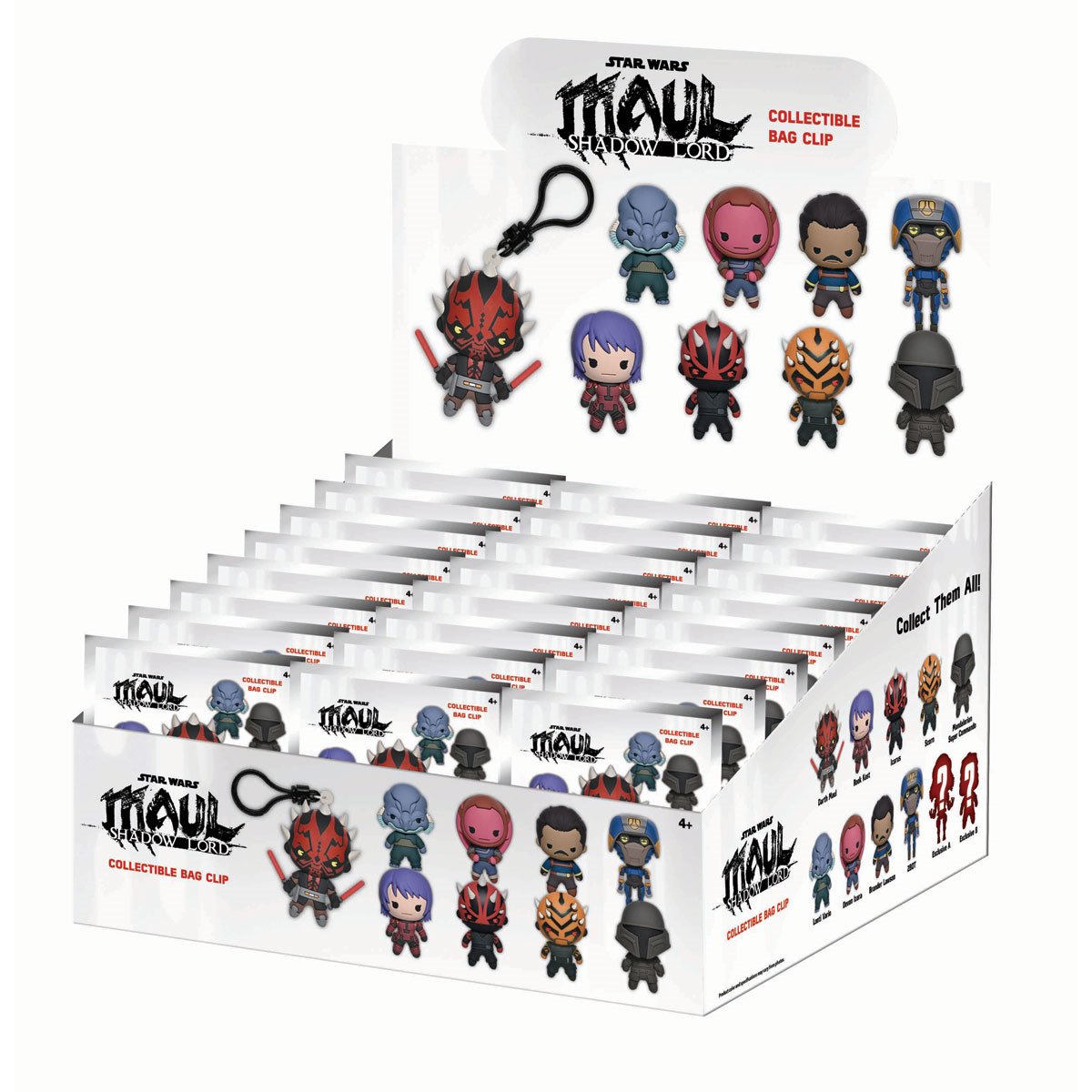 Star Wars: Maul - Shadow Lord 3D Foam Bag Clip Random 6-Pack
