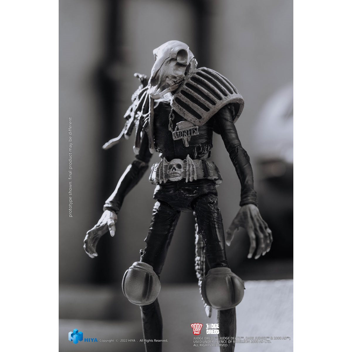 Judge Dredd Judge Mortis Black and White Exquisite Mini Series 1:18 Scale Action Figure