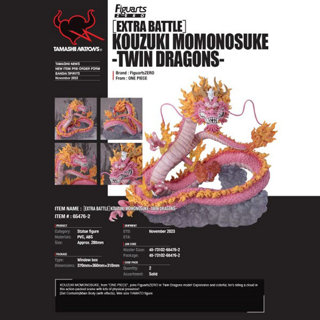 One Piece Momonosuke Kouzuki Twin Dragons FiguartsZERO Statue