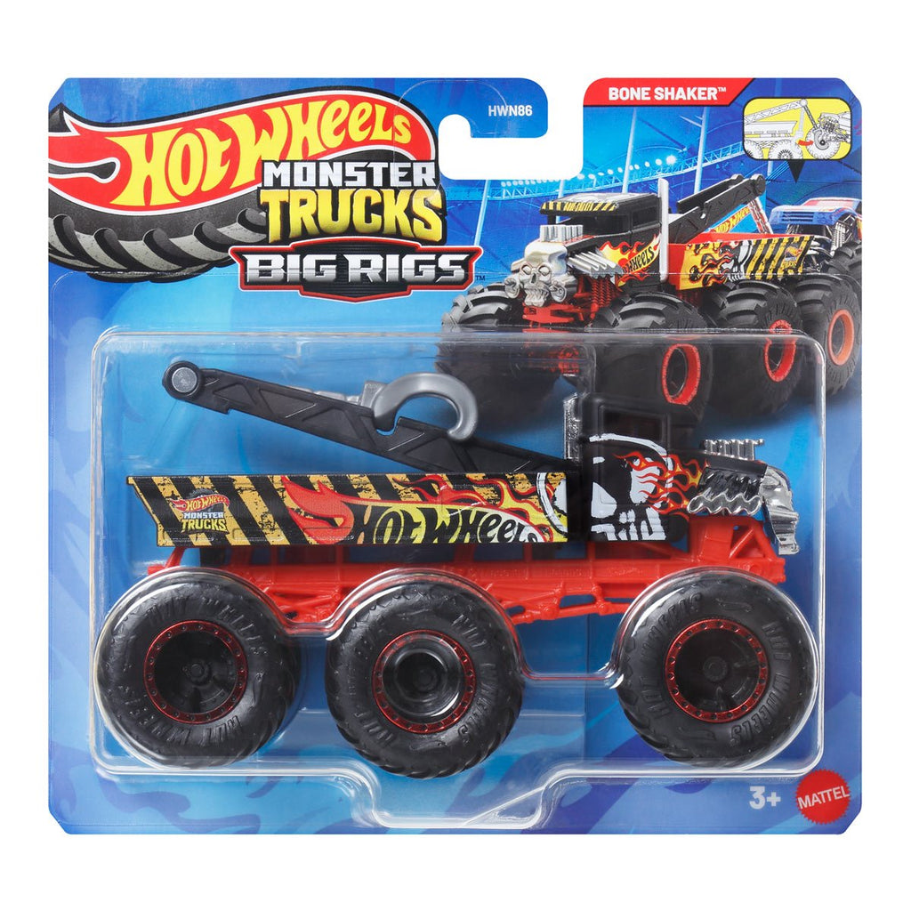 Hot Wheels Monster Trucks Big Rigs 1:64 Scale Vehicle 2026 Mix 2 Case of 4