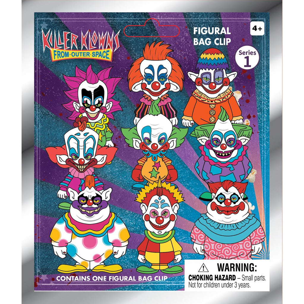 Killer Klowns From Outer Space Series 1 3D Foam Bag Clip Display Case of 24