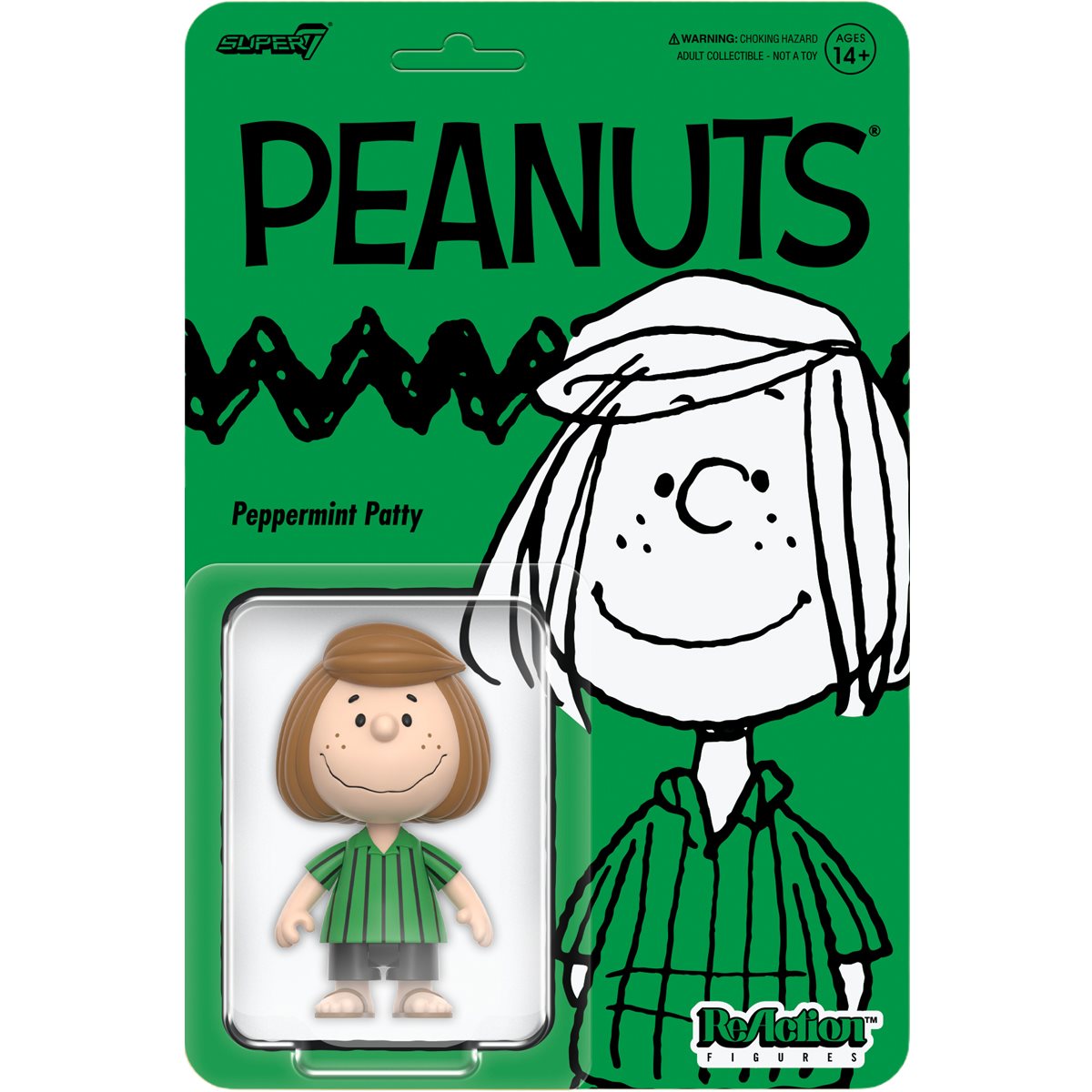 Peanuts Peppermint Patty 3 3/4-Inch ReAction Figure