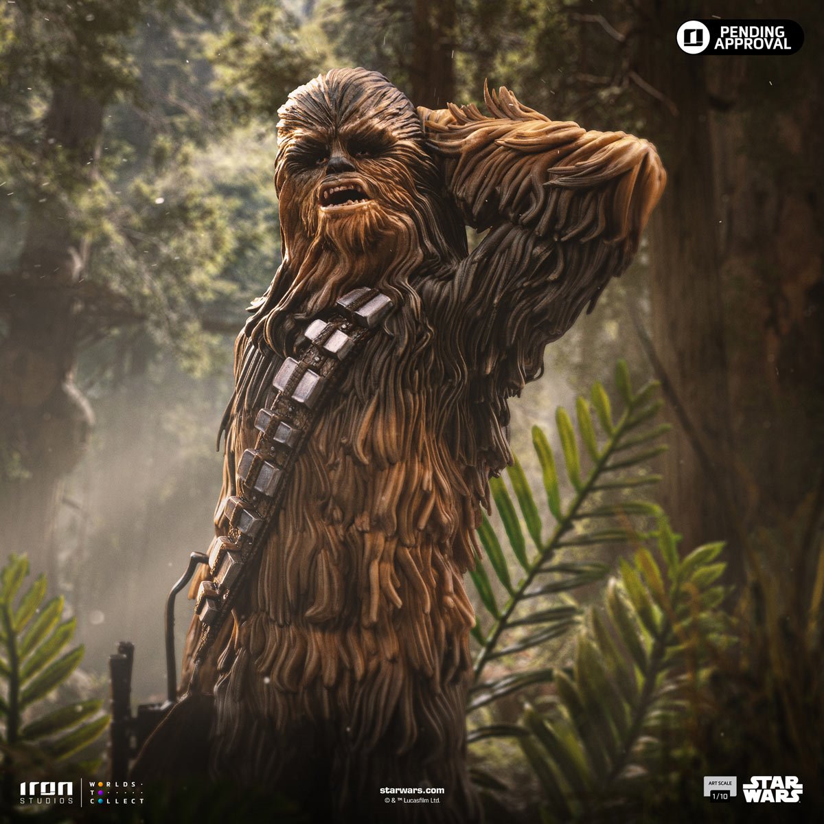 Star Wars: Return of the Jedi Chewbacca and Tokkat 1:10 Art Scale Limited Edition Statue