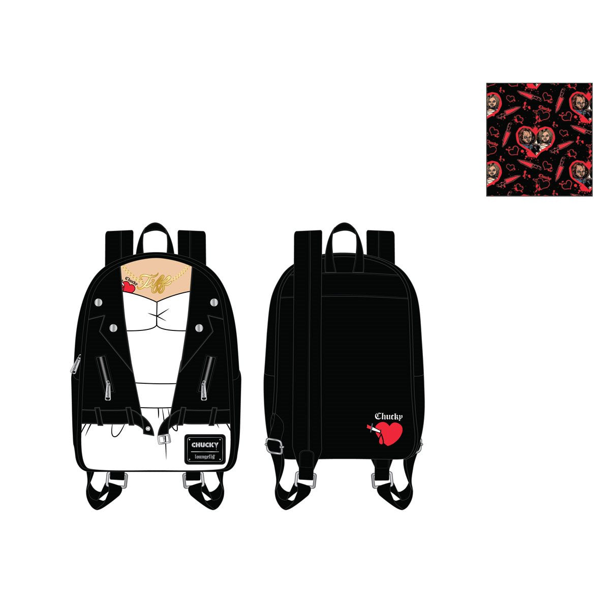 Bride of Chucky Tiffany Cosplay Mini-Backpack