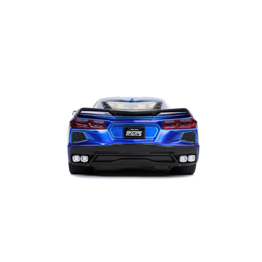 Bigtime Muscle 2020 Chevy Corvette Stingray Candy Blue 1:24 Scale Die-Cast Metal Vehicle