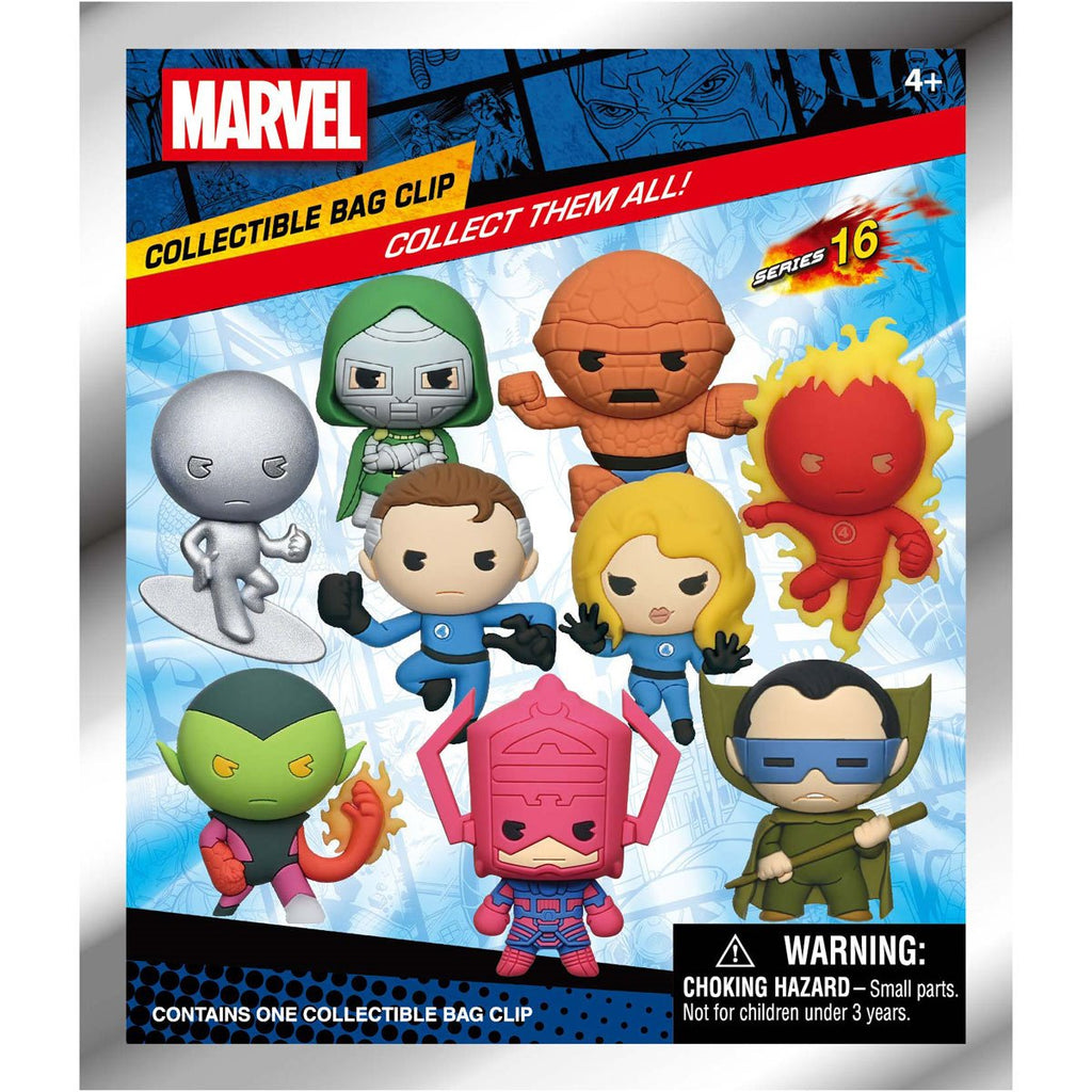 Fantastic Four Classic Series 16 3D Foam Bag Clip Random 6-Pack