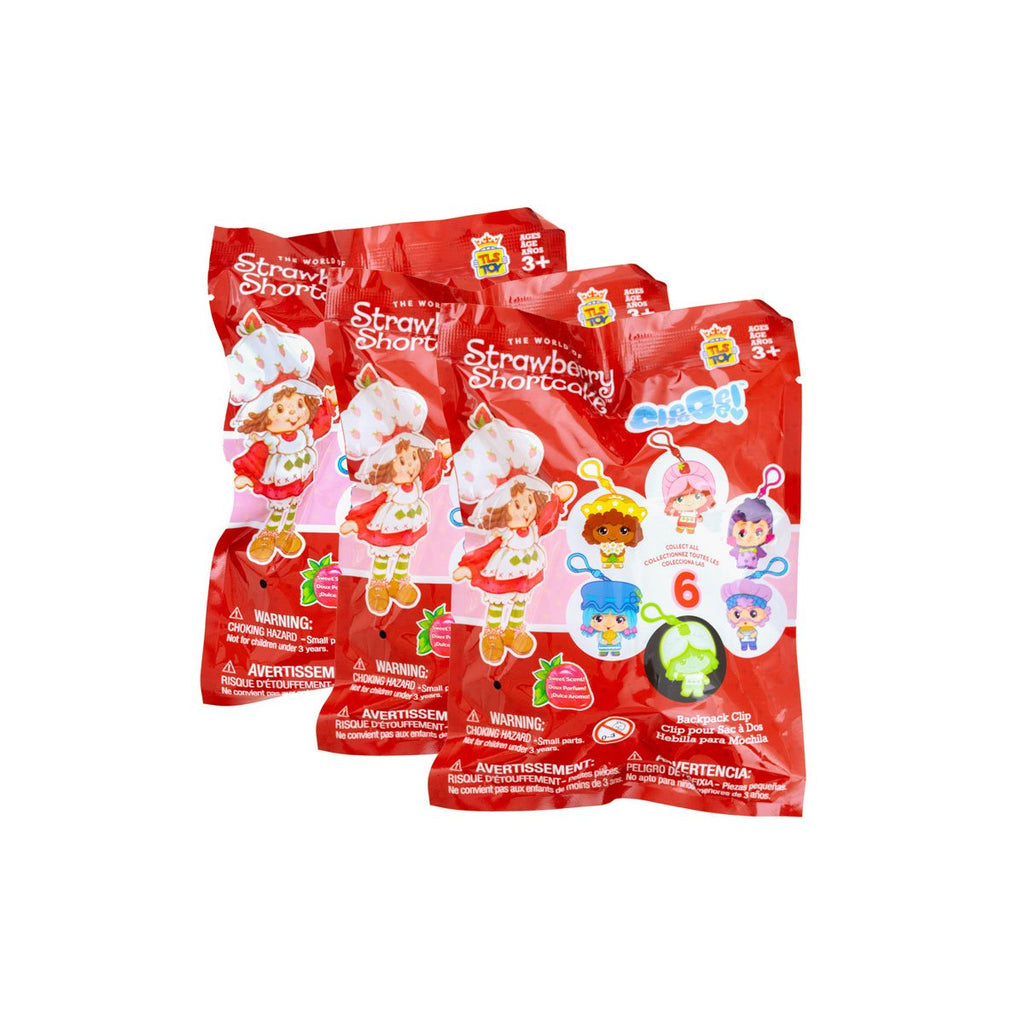 Strawberry Shortcake 2 1/2-Inch CheeBee Key Chain Random 6-Pack
