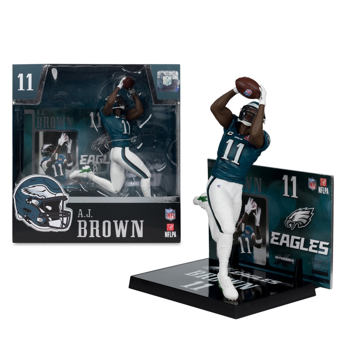 NFL SportsPicks 2025 Philadelphia Eagles A.J. Brown Super Bowl Edition 7-Inch Posed Figure