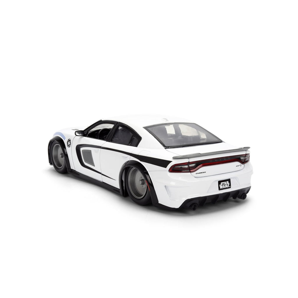Hollywood Rides Star Wars 2021 Dodge Charger SRT Hellcat 1:24 Scale Die-Cast Metal Vehicle with Stormtrooper Figure