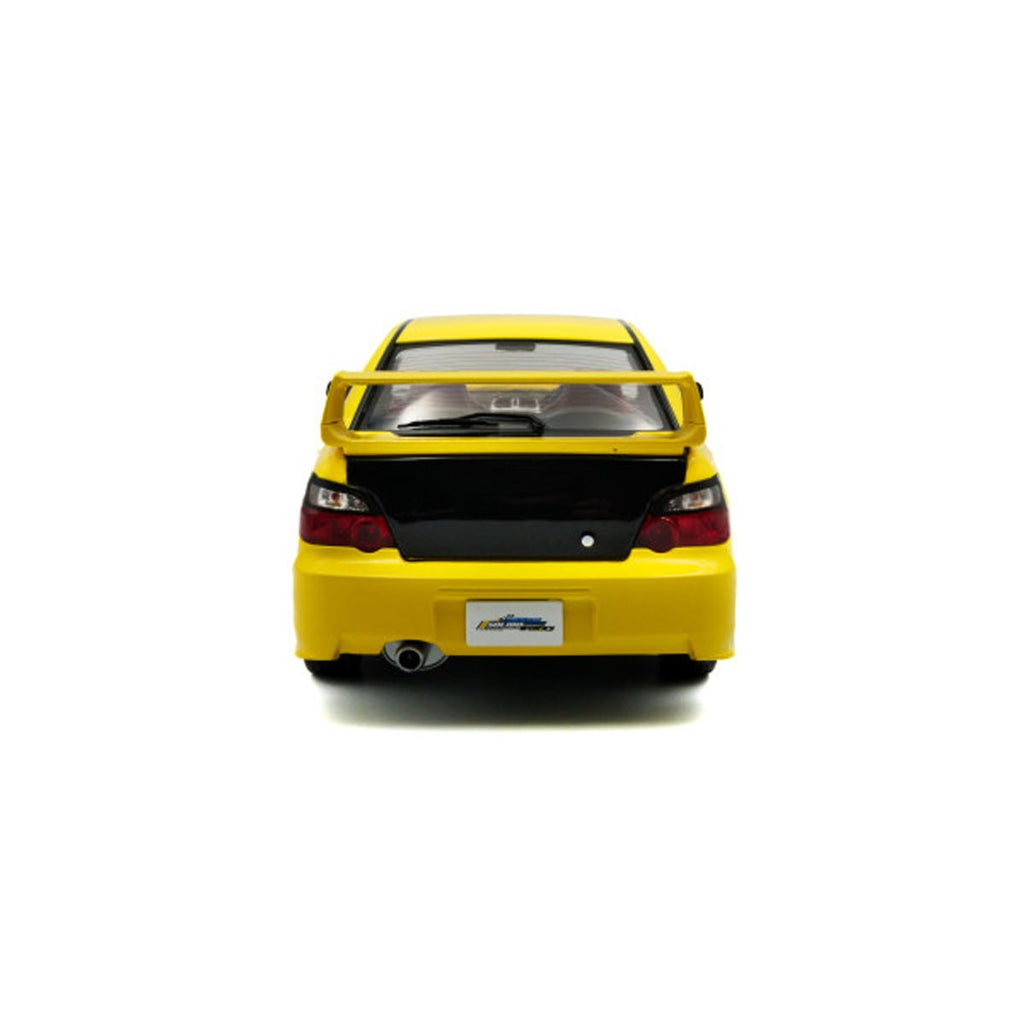 2003 Subaru WRX STI Bright Yellow 1:18 Scale Die-Cast Metal Vehicle