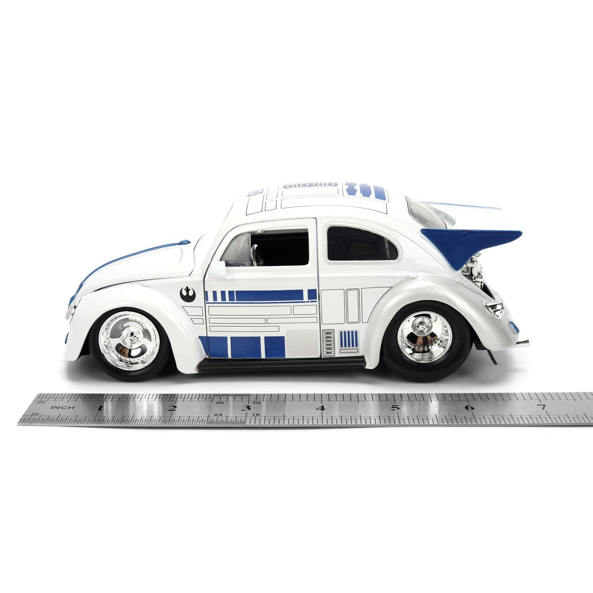 Hollywood Rides Star Wars 1959 Volkswagen Drag Beetle 1:24 Scale Die-Cast Metal Vehicle with R2-D2 Figure