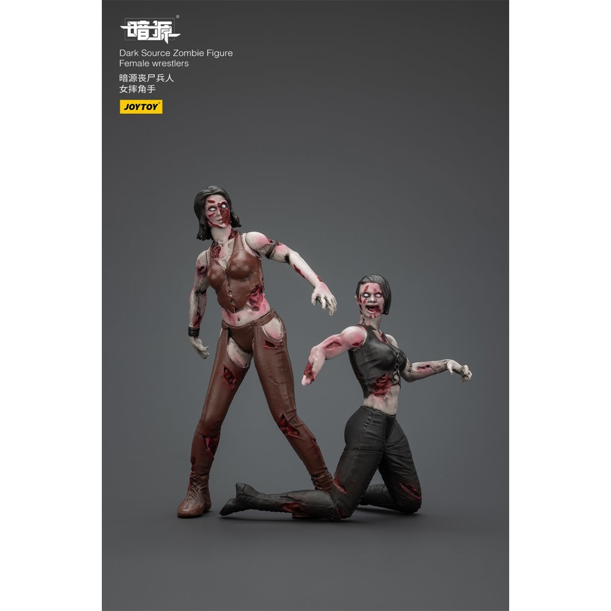Joy Toy Dark Source Zombie Female Wrestler 1:25 Scale Action Figure 2-Pack
