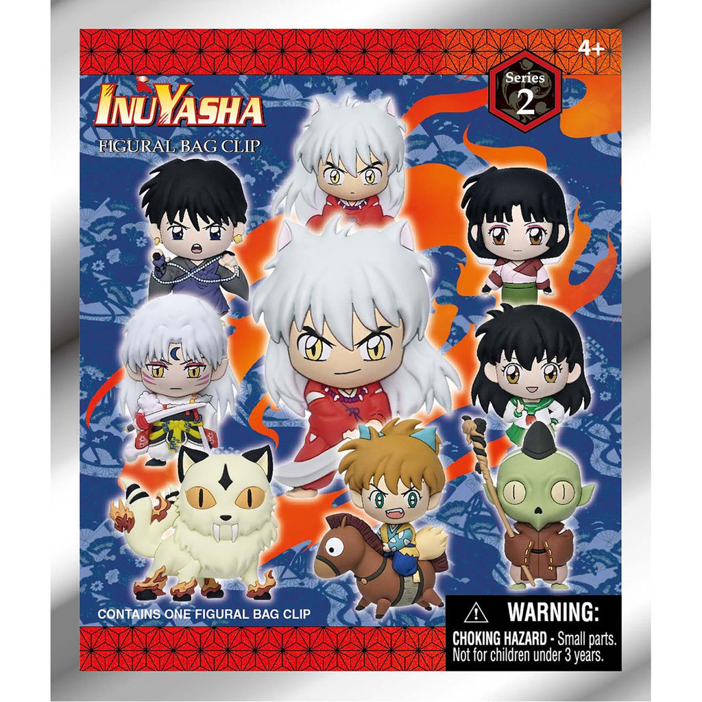 InuYasha Series 2 3D Foam Bag Clip Display Case of 24