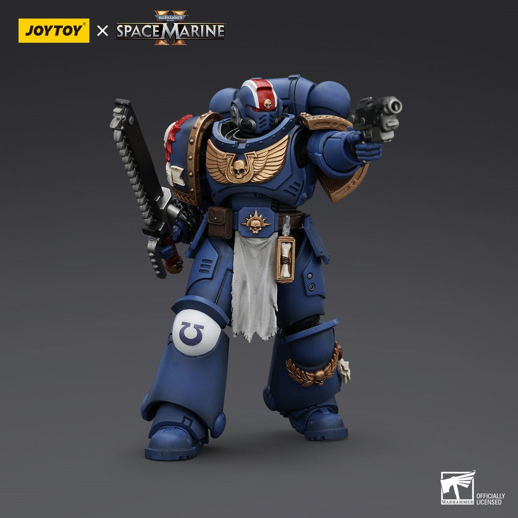 Joy Toy Warhammer 40,000: Space Marine 2 Ultramarines Lieutenant Titus 1:18 Scale Action Figure