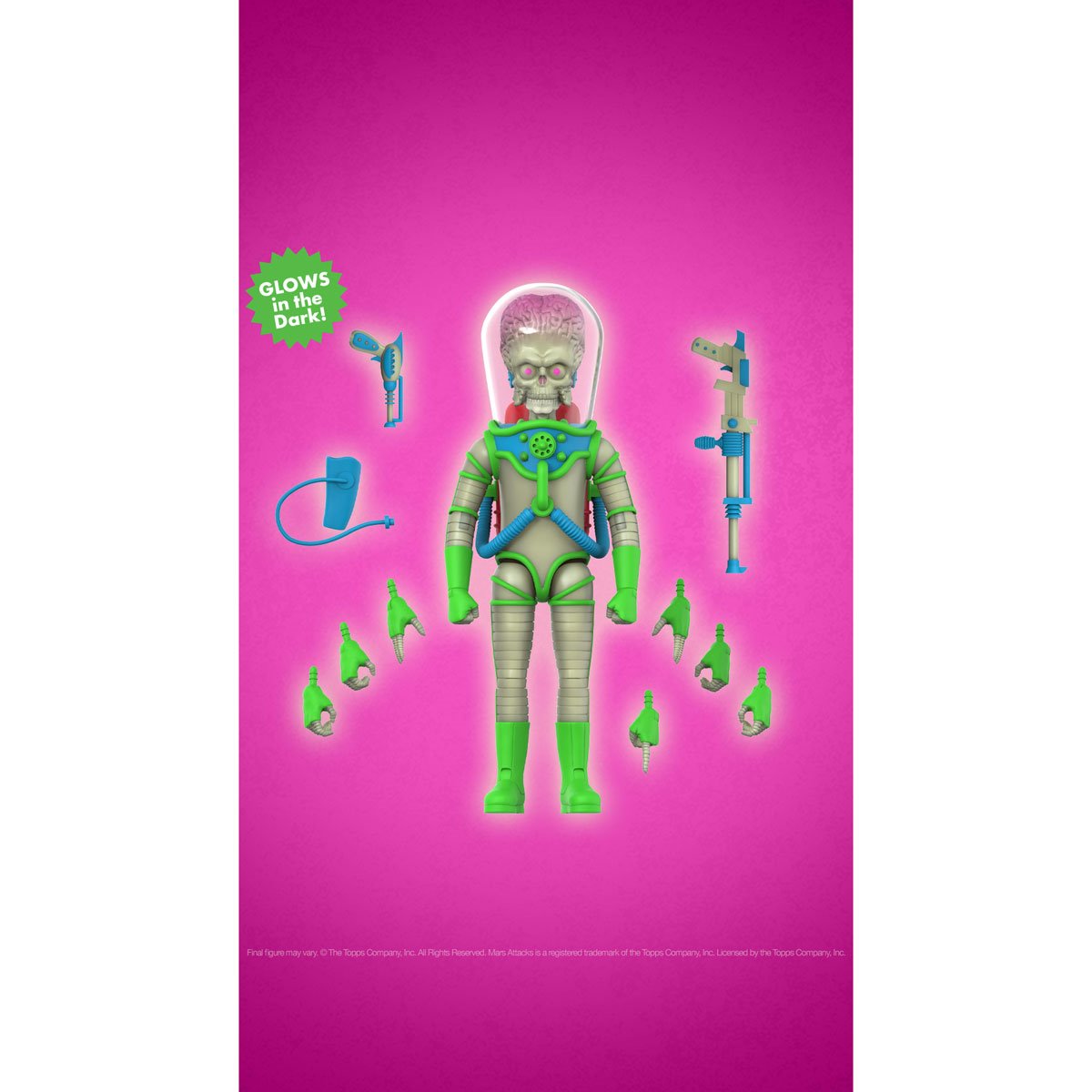 Mars Attacks! Ultimates Martian (Invasion Begins Glow-in-the-Dark) 7-Inch Scale Action Figure