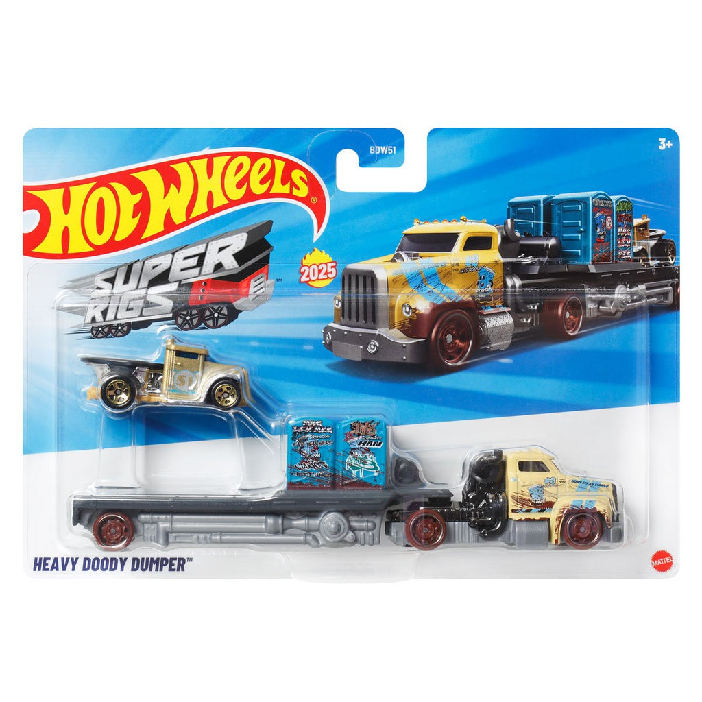 Hot Wheels Super Hauling Rig and Car 2026 Mix 4 Case of 6
