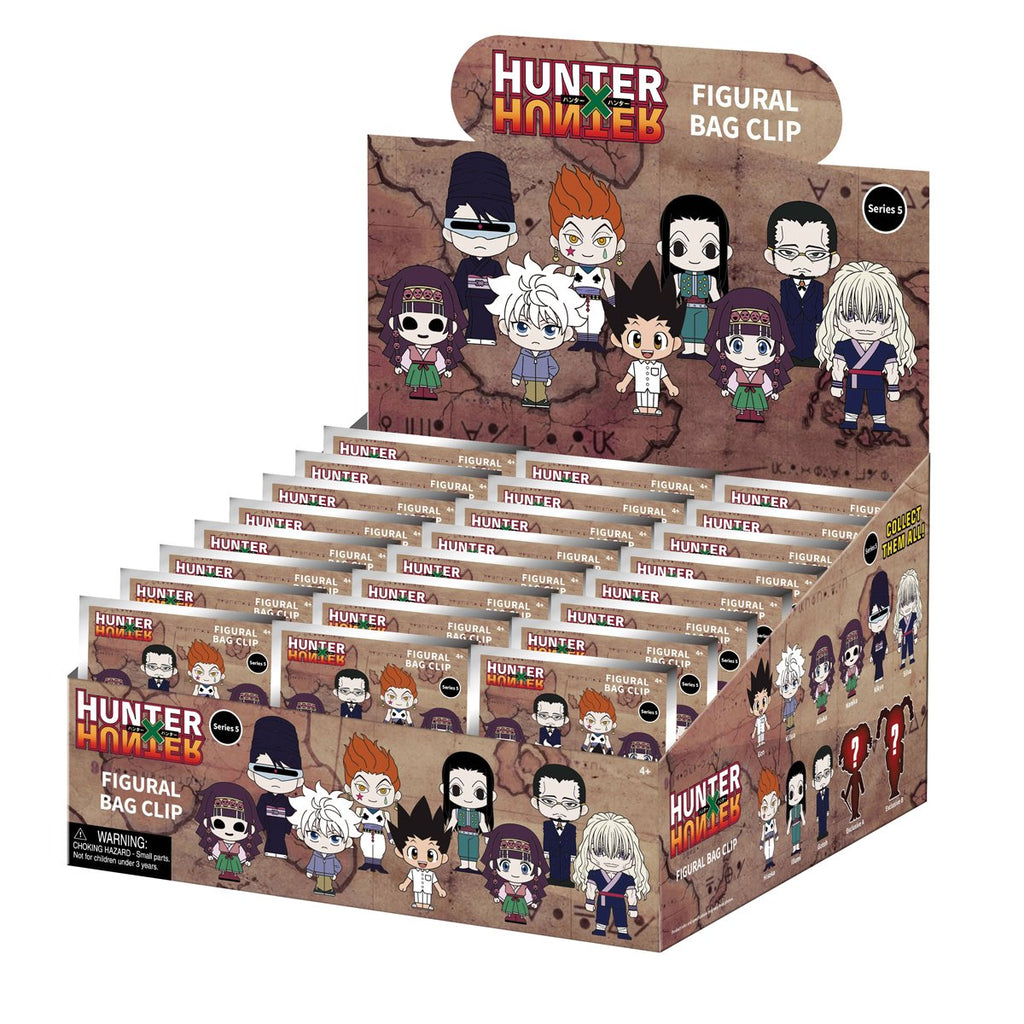 Hunter x Hunter Series 5 3D Foam Bag Clip Random 6-Pack