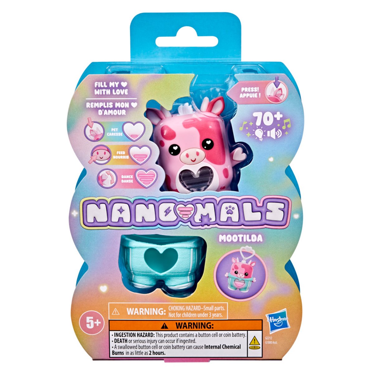 Nano-mals Mootilda the Pink Cow Electronic Pet Toy