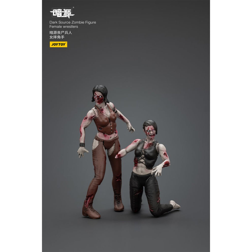 Joy Toy Dark Source Zombie Female Wrestler 1:25 Scale Action Figure 2-Pack
