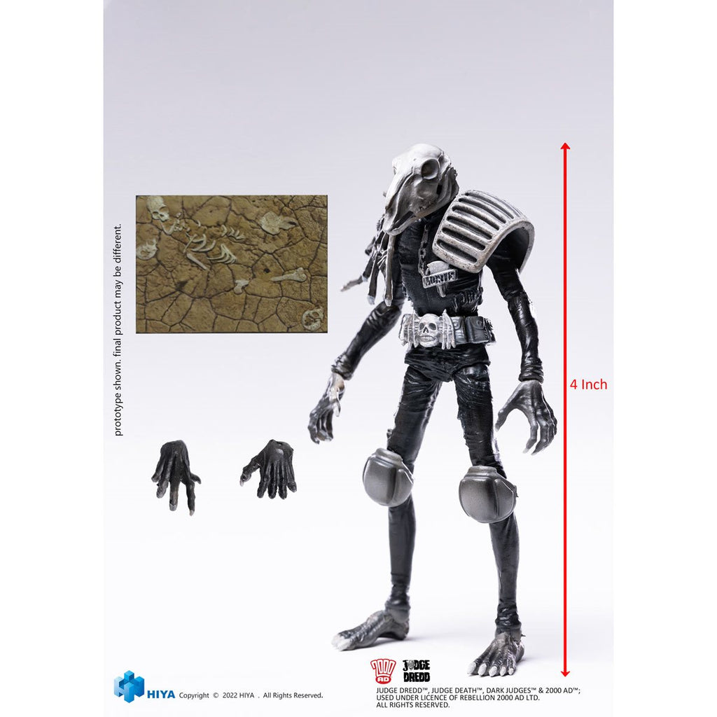 Judge Dredd Judge Mortis Black and White Exquisite Mini Series 1:18 Scale Action Figure
