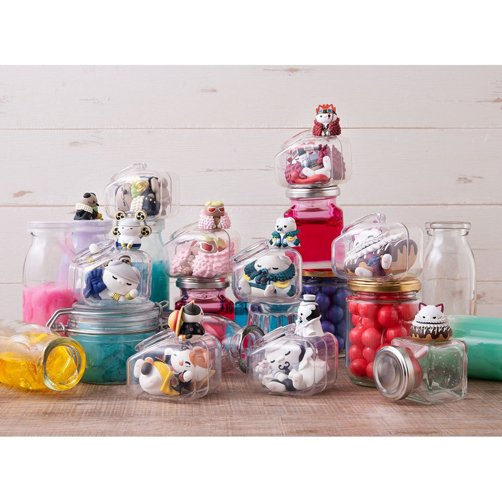 One Piece Goodnight NyanPieceNyan! Version Luffy with Rivals Mega Cat Project Mini-Figure Case of 8