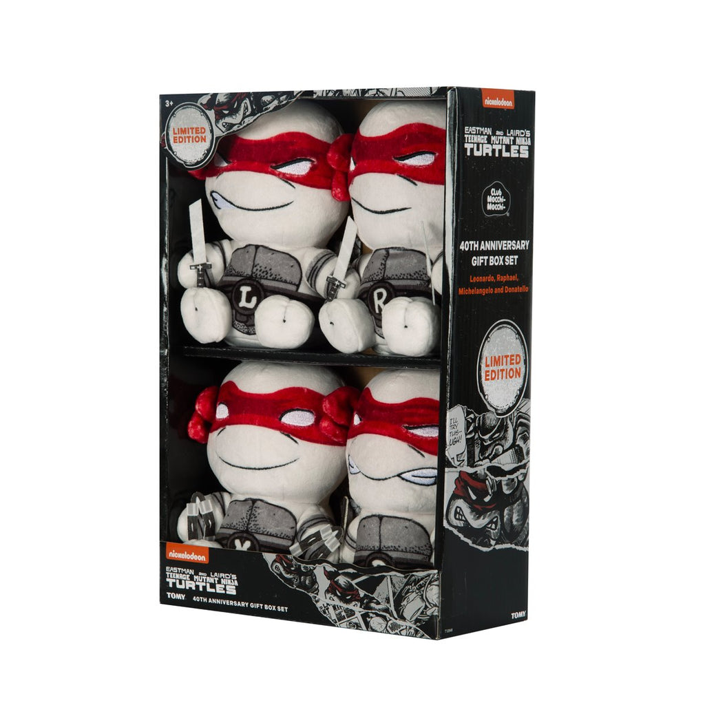 Club Mocchi Mocchi Teenage Mutant Ninja Turtles 40th Anniversary Junior Plush 4-Pack Gift Set