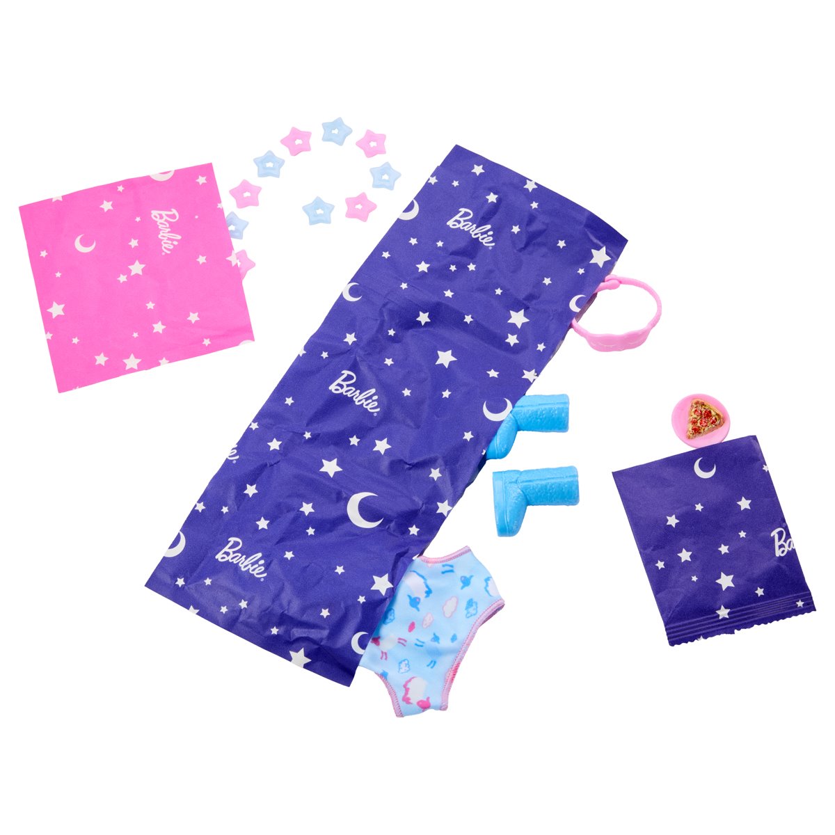 Barbie Sleepover Reveal Blue Doll and Accessories