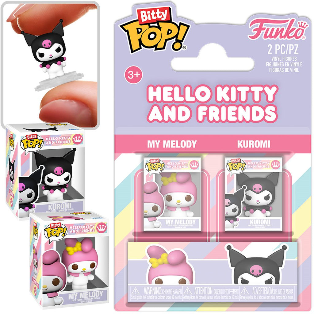 Sanrio My Melody and Kuromi Funko Bitty Pop! Mini-Figure 2-Pack