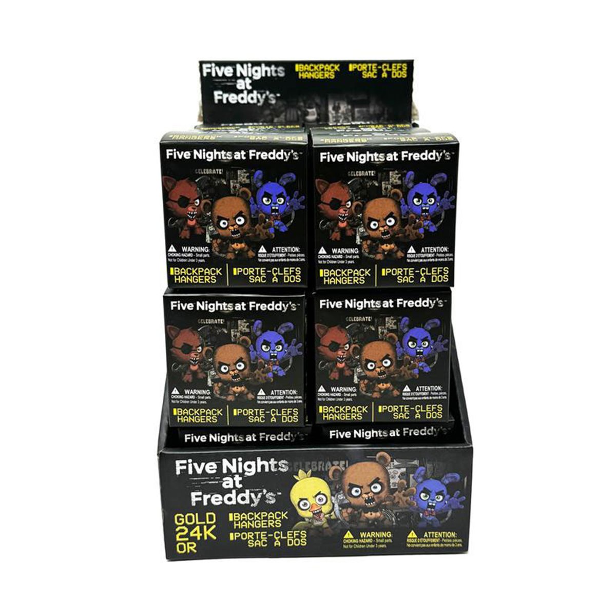 Five Nights at Freddy's Movie Blind Box Backpack Clip Case of 18
