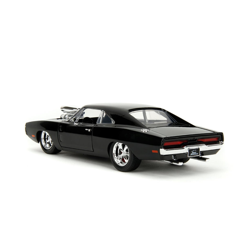 Hollywood Rides Fast and the Furious Dodge Charger R/T 1:24 Scale Die-Cast Metal Vehicle with Dom Figure
