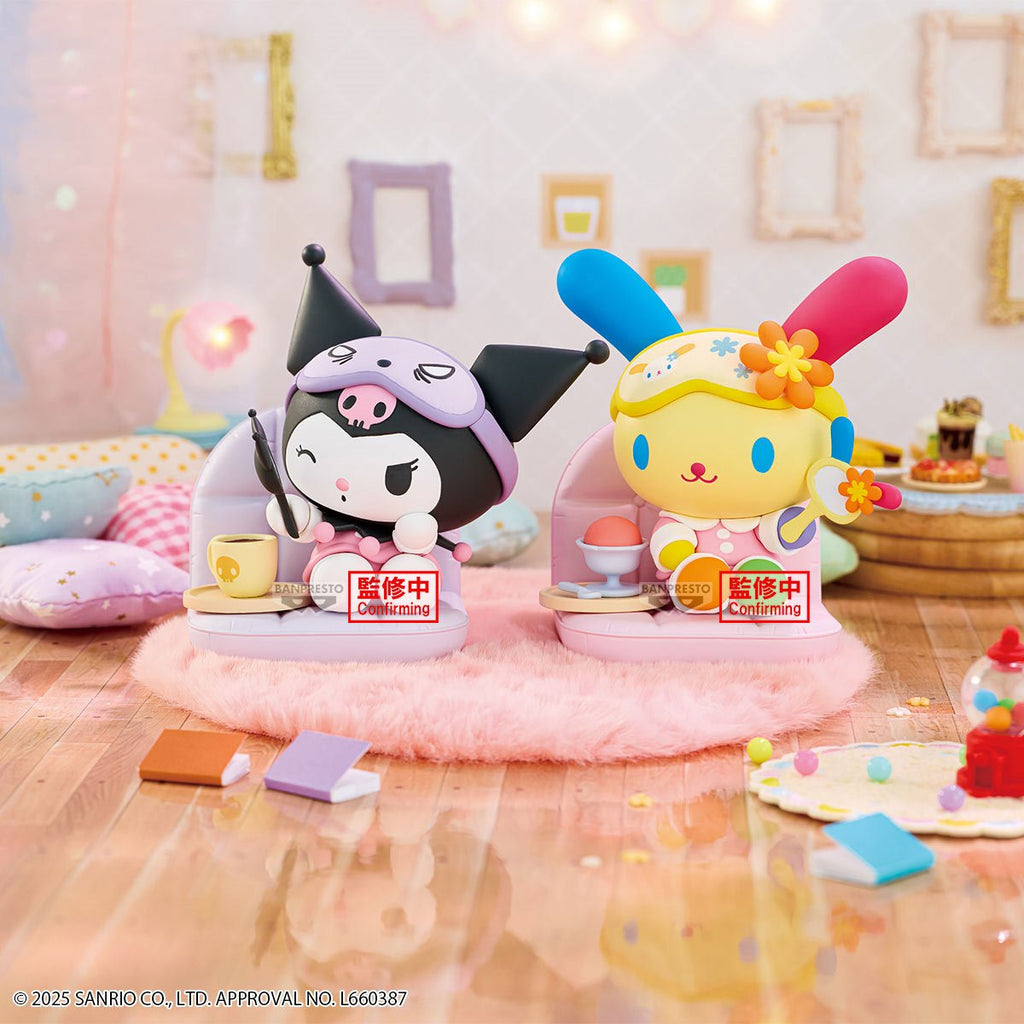 Sanrio Usahana Nakayoshi Memories Relaxing Time at Home Statue