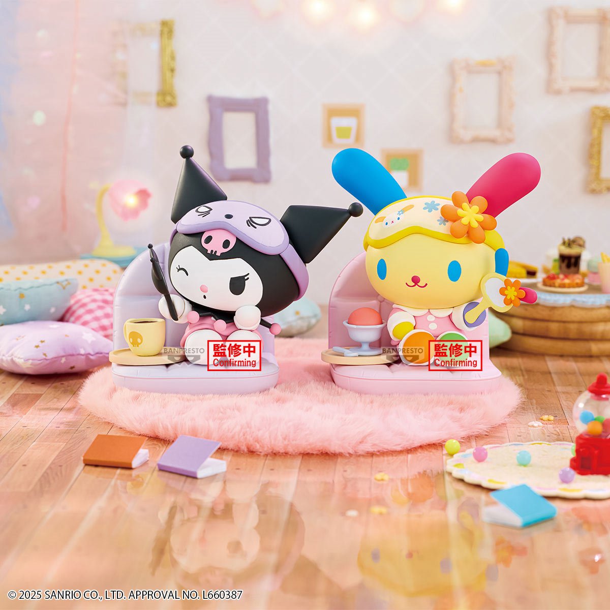 Sanrio Usahana Nakayoshi Memories Relaxing Time at Home Statue