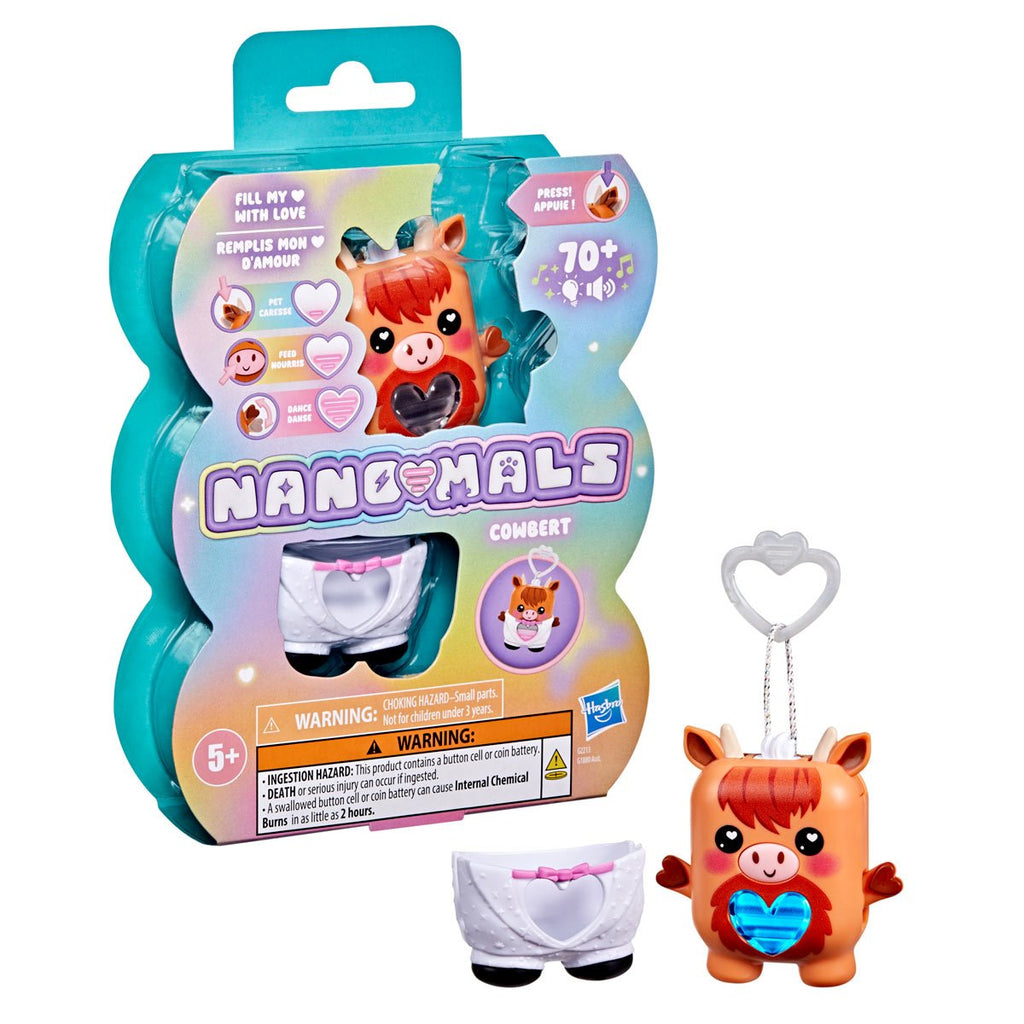 Nano-mals Cowbert the Highland Cow Electronic Pet Toy