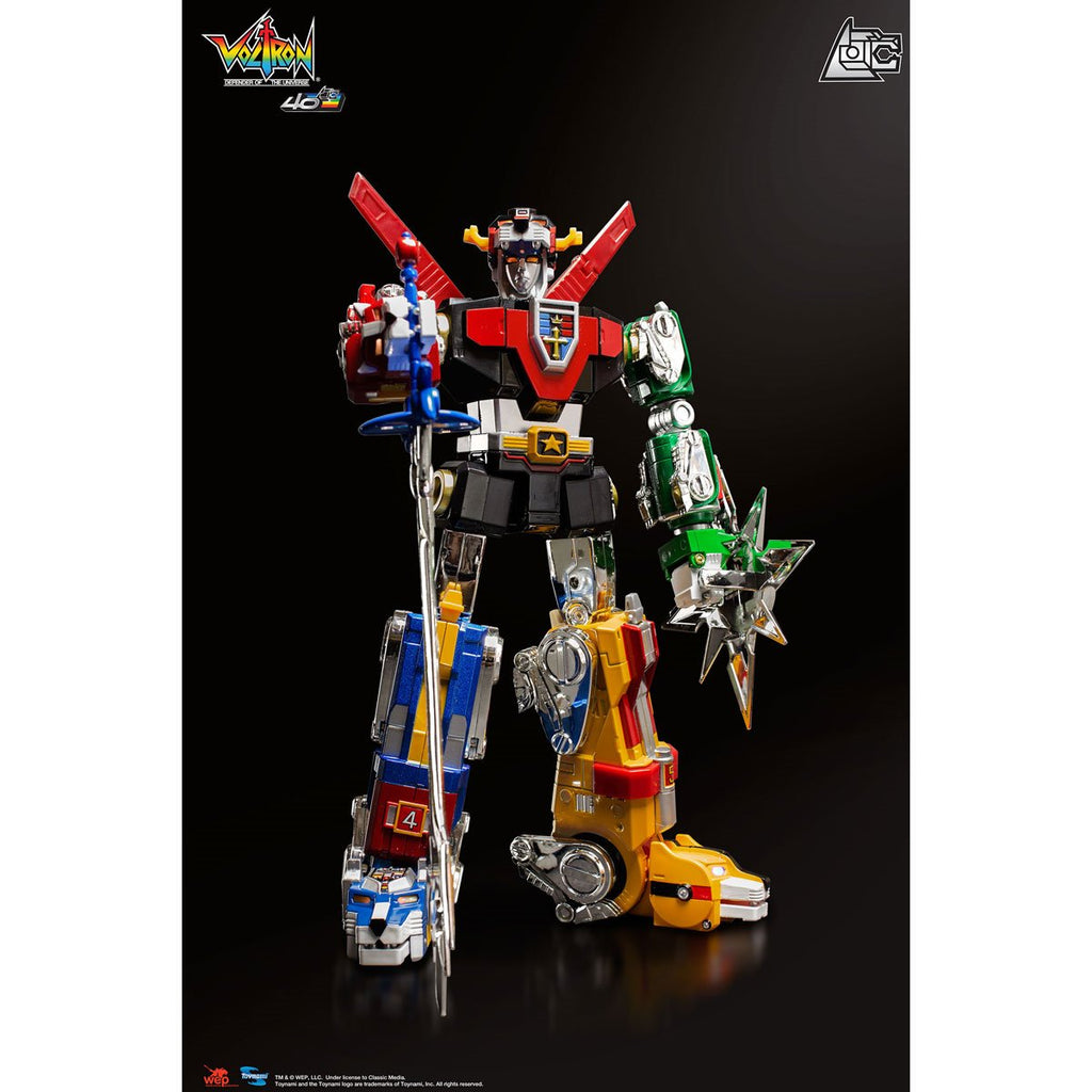 Voltron 40th Anniversary Gift Set with Light-Up Sound Base