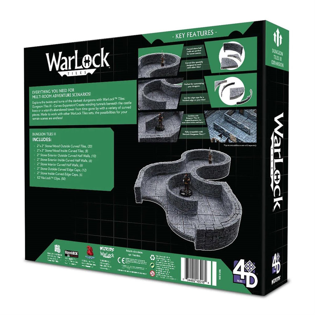 WarLock Tiles Dungeon Tile III Curves Expansion Pack