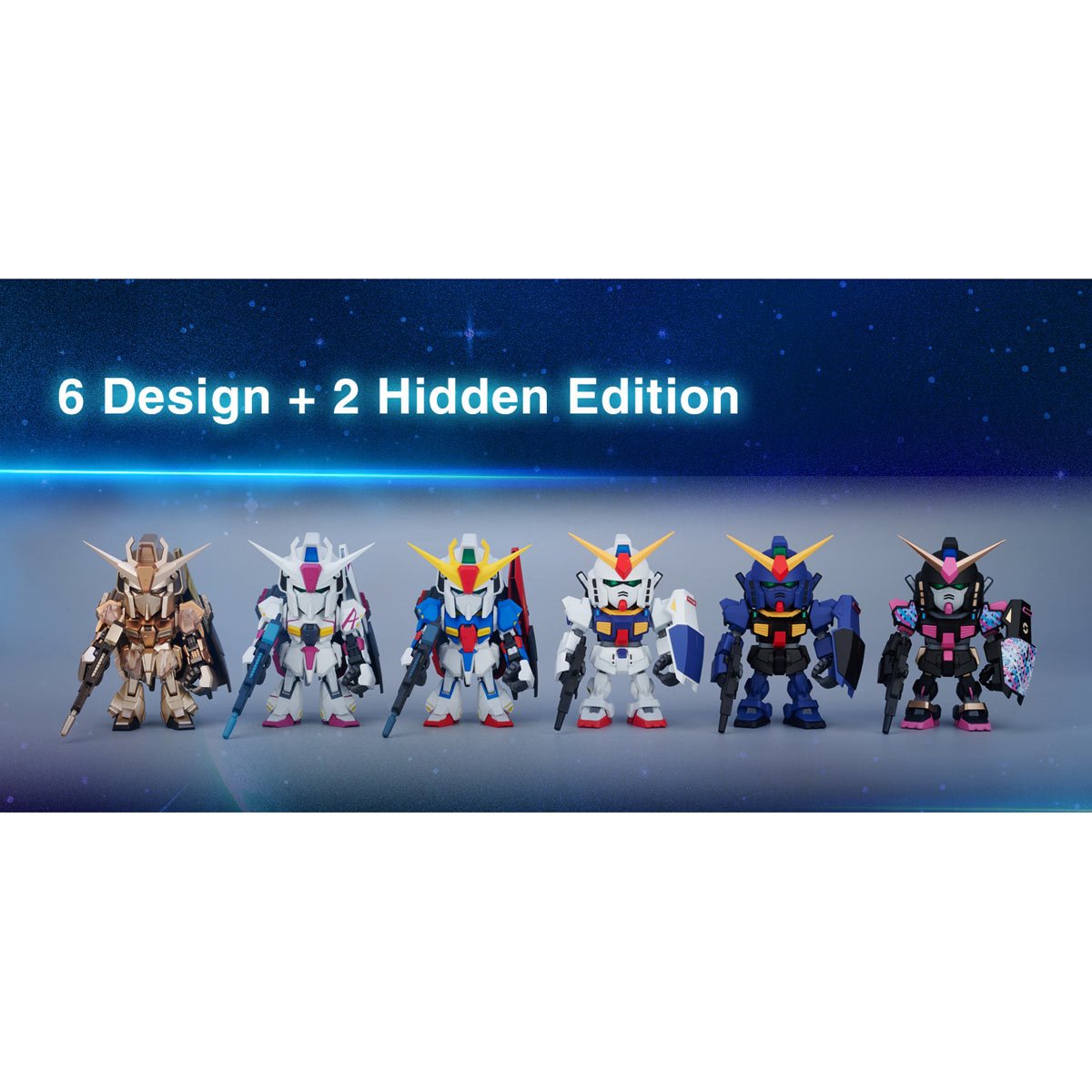Zeta Gundam Transformation QMSV Mini Q MSV Mini-Figure Case of 8