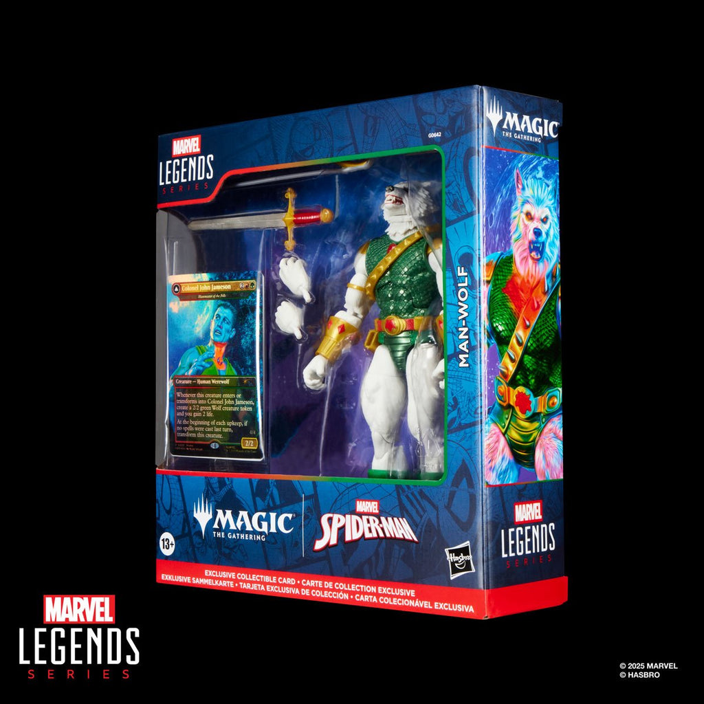 Spider-Man Marvel Legends Magic: The Gathering Man-Wolf 6-Inch Action Figure and Card