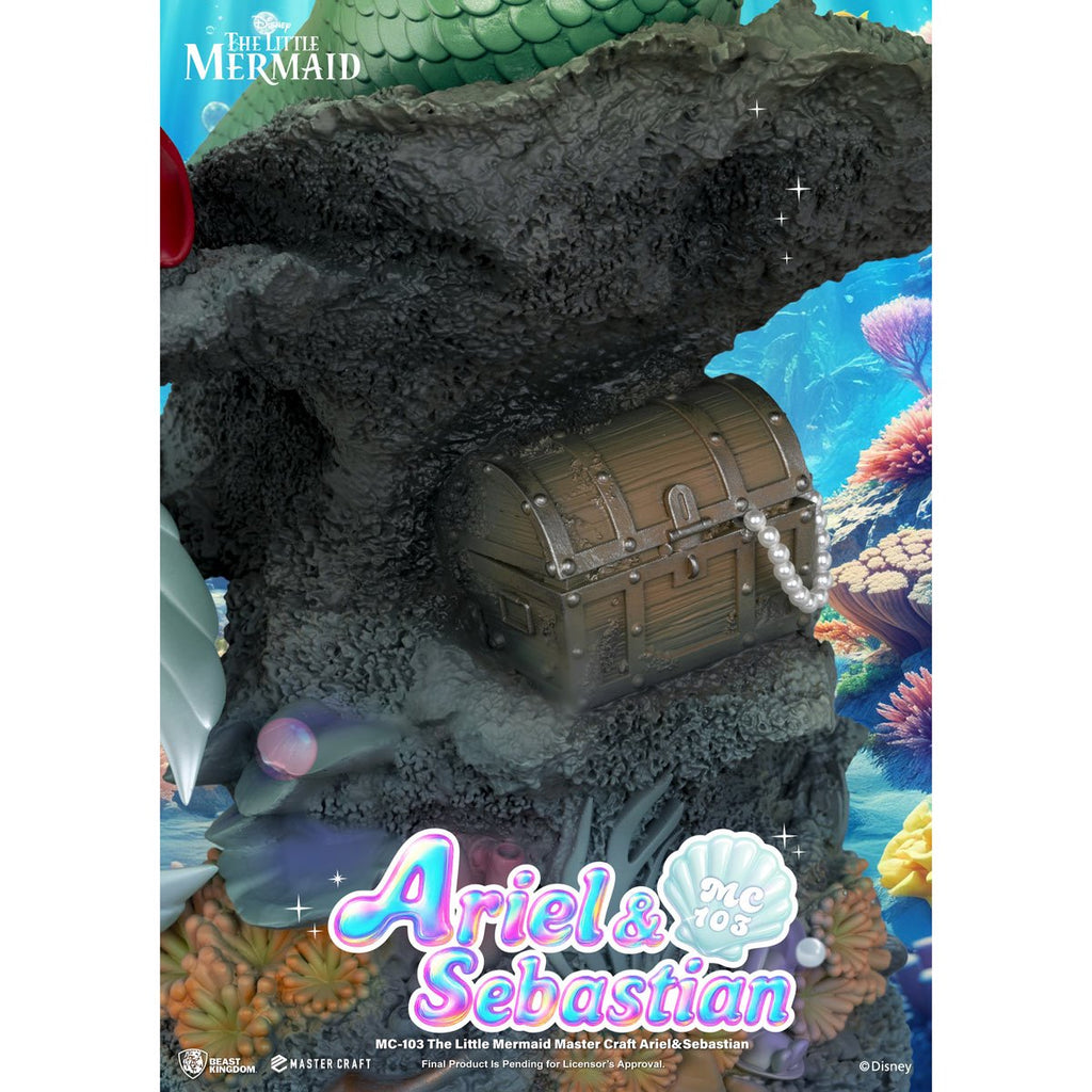 The Little Mermaid Master Craft Ariel and Sebastian Statue