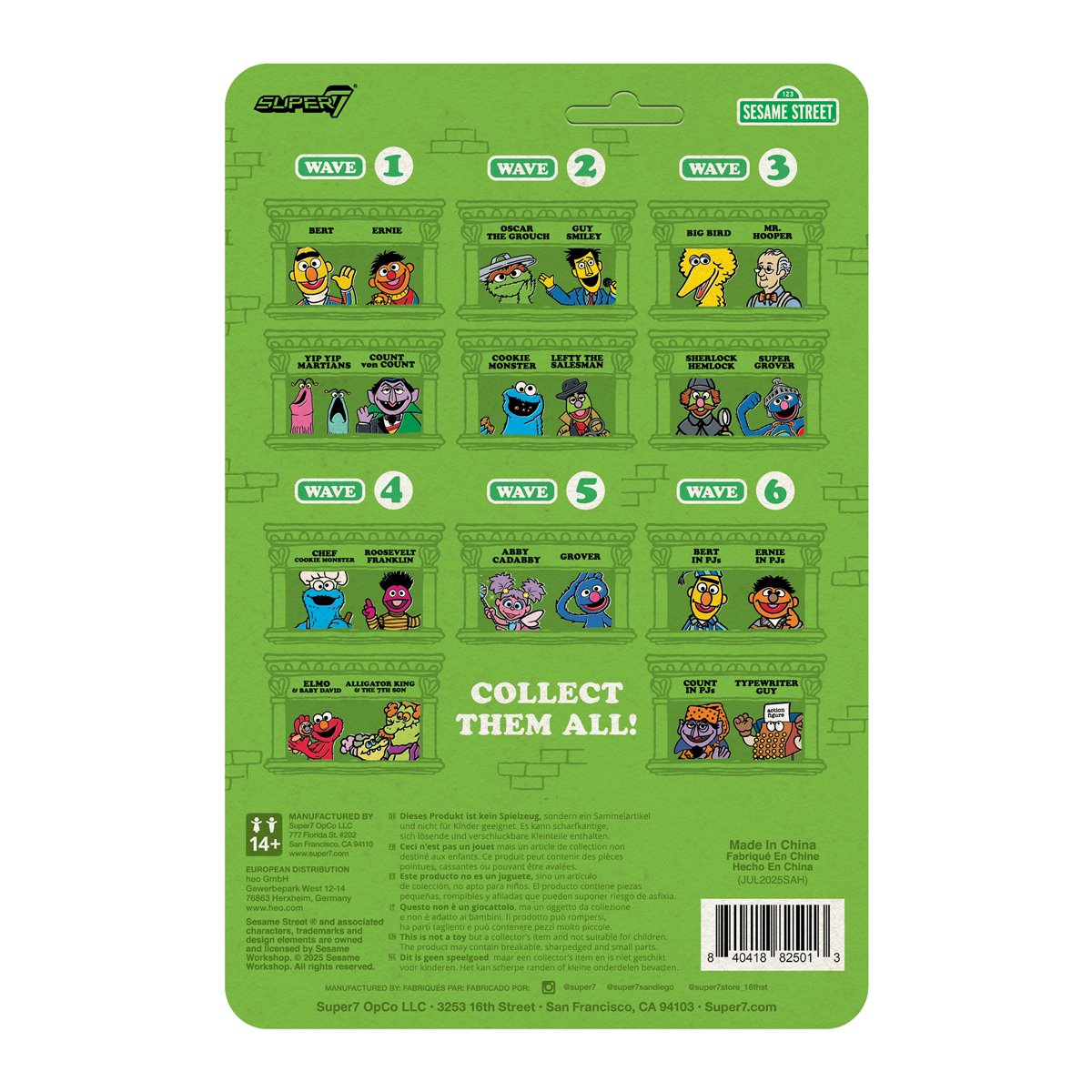Sesame Street Typewriter Guy 3 3/4-Inch ReAction Figure