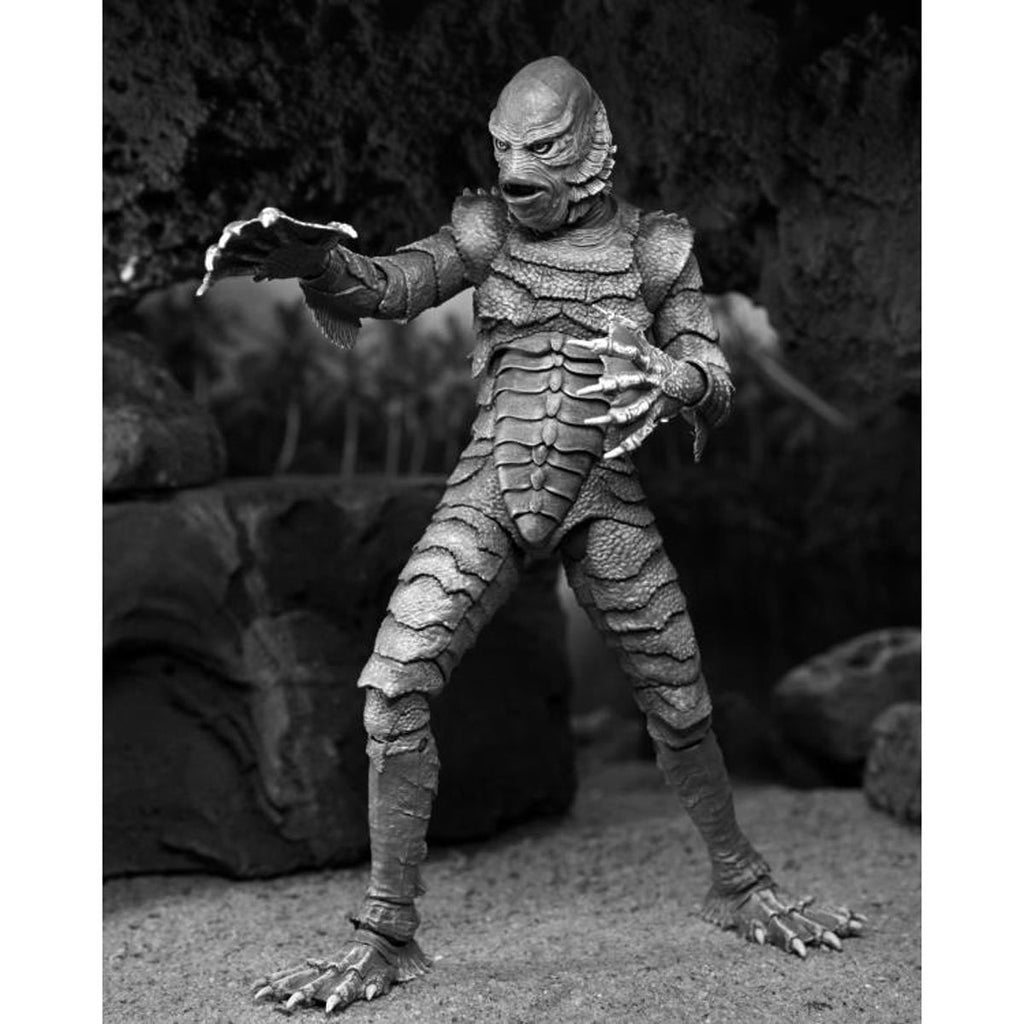 Universal Monsters Ultimate Creature from the Black Lagoon Black and White Version 7-Inch Action Figure
