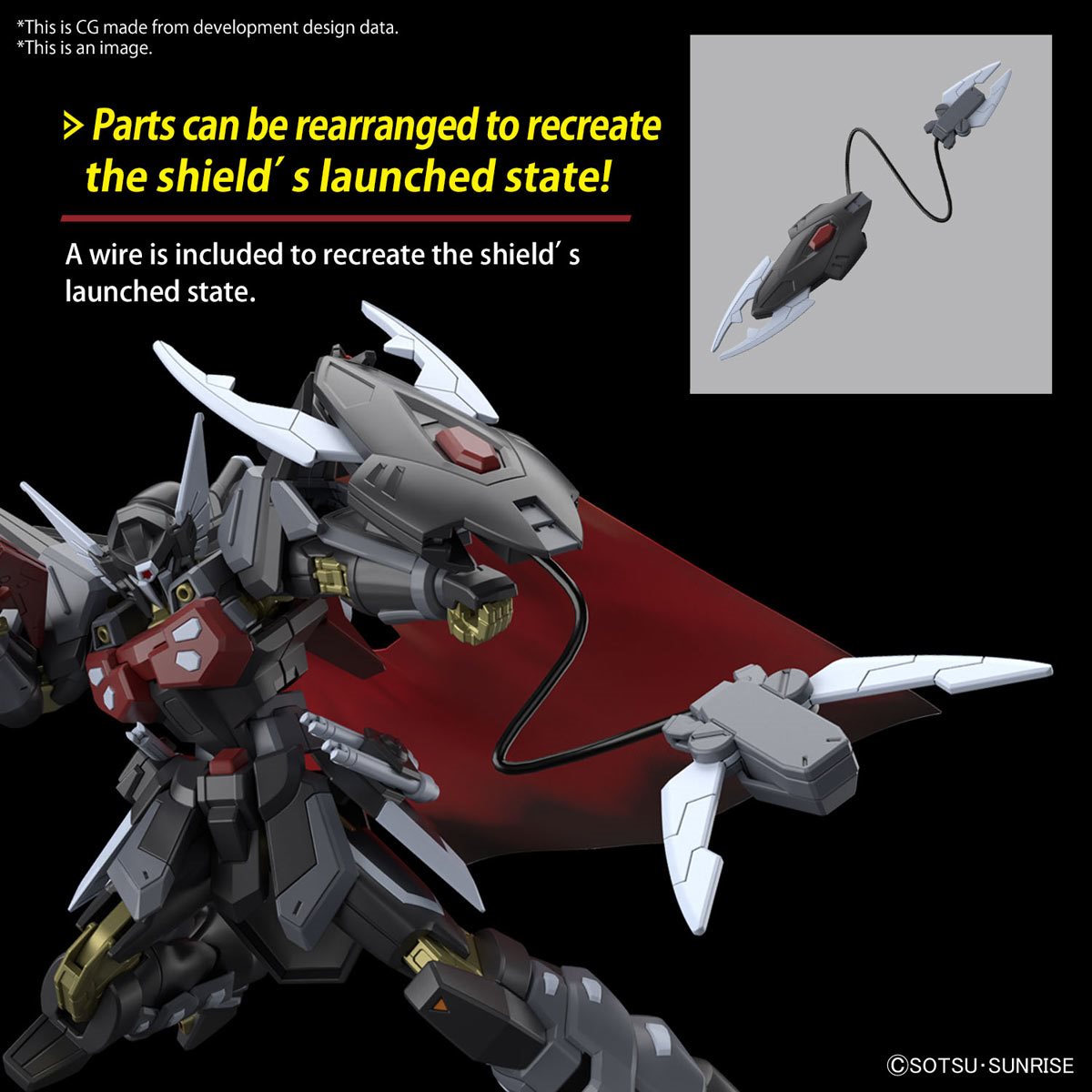 Mobile Suit Gundam Seed Freedom Black Knight Squad Shi-ve.A High Grade 1:144 Scale Model Kit
