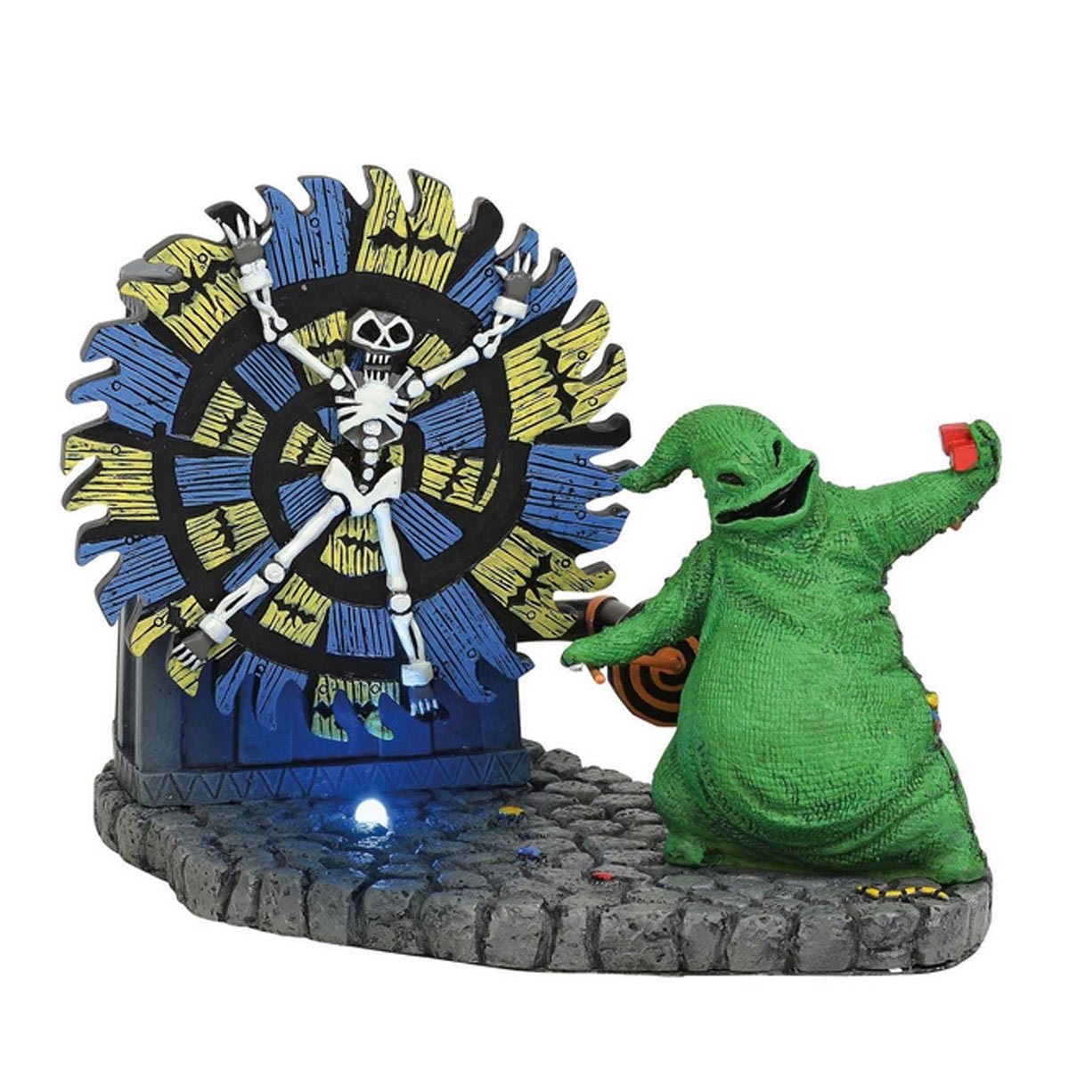 The Nightmare Before Christmas Village Oogie Boogie Gives a Spin Statue